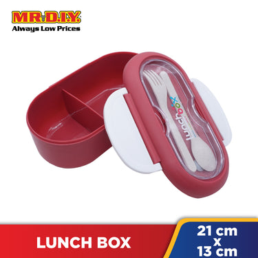 (MR.DIY) Lunch Box With Cutlery Set (1000ml)