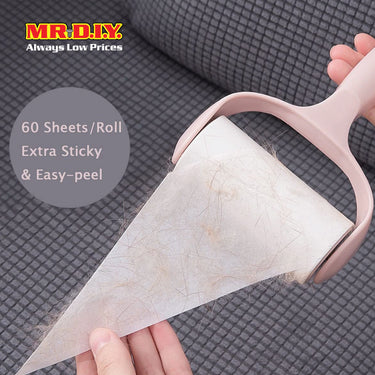 (MR.DIY) Refill Sticker Lint Roller Hair Dust Pet Fur Removal (3pcs)