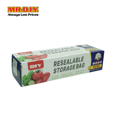 (MR.DIY) Double Zipper Resealable Storage Bag (45pcs)