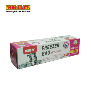 (MR.DIY) Reuseable Freezer Bag with Slider (15pcs)