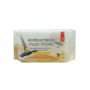 (MR.DIY) Disposable Antibacterial Cleaning Floor Wet Wipes Lemon (40'S)