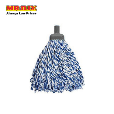 (MR.DIY) Cotton Replacement Floor Round Mop Head (Blue)