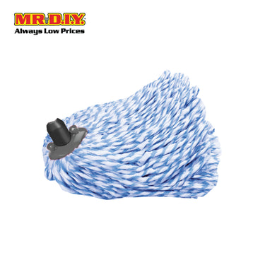 (MR.DIY) Cotton Replacement Floor Round Mop Head (Blue)