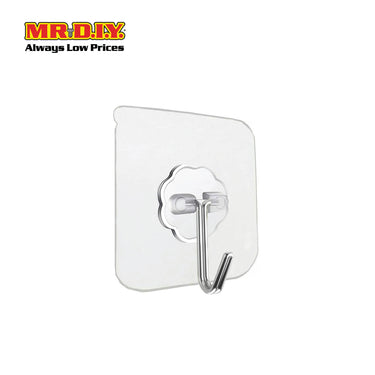 (MR.DIY) Clear Adhesive Wall Hook (6 pcs)