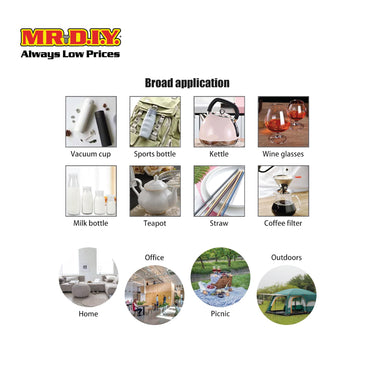 (MR.DIY) Bottle Cap Cleaning 3 In 1 Small Portable Brush (13.5 x 2.3cm)