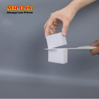 (MR.DIY) Melamine Sponge (4pcs) (11.4x7x3.8cm)