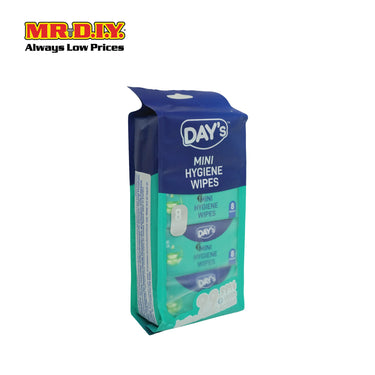 DAY'S Mini Hygiene Wipes (8 x 8 Packs)
