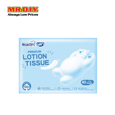 HEARTTEX x DAY'S Lotion Tissue 3 PLY 40S (19cm x 13.2cm)