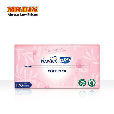 HEARTTEX x DAY'S Soft Packs 2 PLY 170S X 4 (19cm x 18.3cm)
