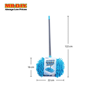 (MR.DIY) Premium Dual Function Car Washing Rotating Chenille Microfiber Dust Mop