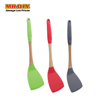 (MR.DIY) AIDAOU Non-Stick Silicone Handle Turner Shovel Spatula B-3304