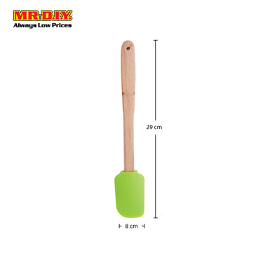 (MR.DIY) AIDAOU Wooden Handle Silicone Spatula (29cm)