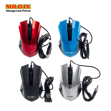 WEIBO Red Colour Gaming Optical Mouse