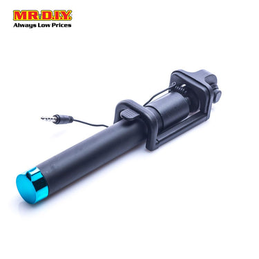 (MR.DIY) Foldable Portable Mobile Phone Jack-Wired Hand-Held Selfie Stick (78cm)