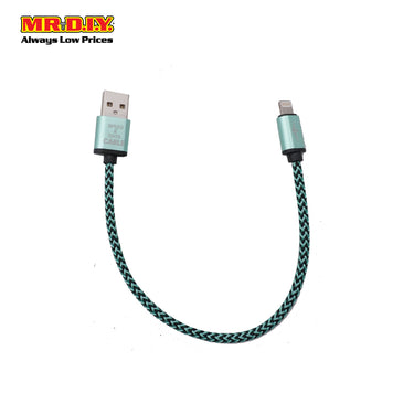 LS Fashion Braided IOS USB 2.4A Fast Charge and Data Cable LS-X005 (25cm)