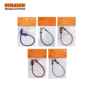 LS Fashion Braided IOS USB 2.4A Fast Charge and Data Cable LS-X005 (25cm)