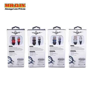 LS Fashion Braided Heavy-Duty iOS USB Fast Charging Data Cable 3.1A (100cm)