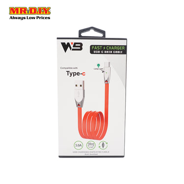 WB Fast Charger USB-C Data Cable 3.0A (1m)