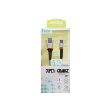 IVON Type-C USB 5.0A Super Fast Charge Data Cable CA79 (1m)