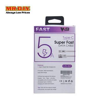 WB USB Type-C Cable 5A (1m)