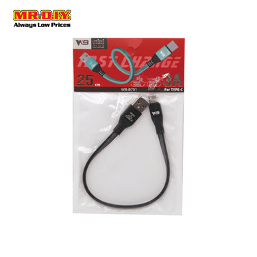 Usb Cable -Typec Wb-B701 25Cm