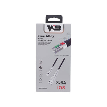 WB WB-B510 Fast Charging Lightning Data Cable 3.6A (1.2m)