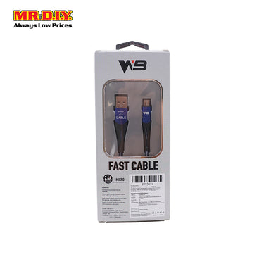 WB Fast Charging Micro-USB Data Cable 2.4A (1m)