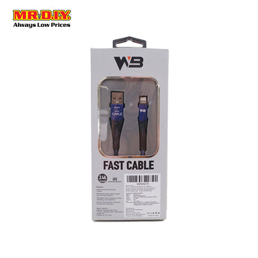 WB Fast Charging Lightning Data Cable 2.4A (1m)