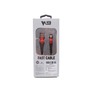 WB Fast Charging Lightning Data Cable 2.4A (1m)