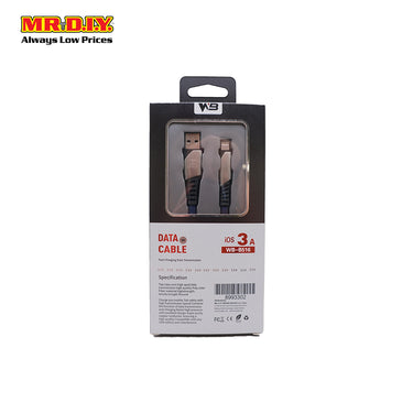 WB Fast Charging Lightning Data Cable 3A (1m)