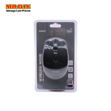 AOAS 2.4Ghz Optical Wireless Mouse AS-2808 - Black