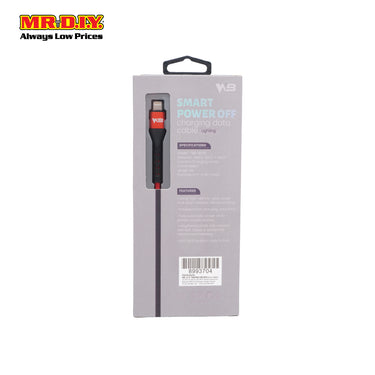(MR.DIY) Lightning USB 2.0A Smart Power Off Data Cable (1 Meter)