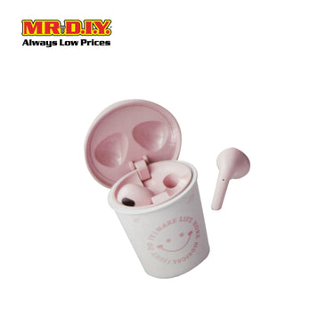 SIBYL Portable Printed Smile Wireless Bluetooth Stereo Earphone W-13