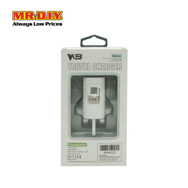 WB Fast Charger 1A Travel USB Type C Adapter 3 Pin (1 Port)