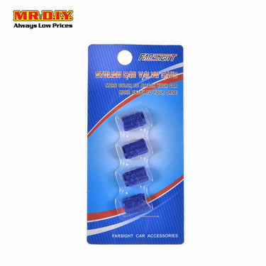FARSIGHT Stainless Steel Car Tyre's Valves Air Caps (4pcs)