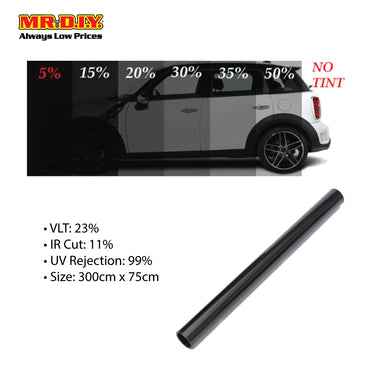 W-FA International Car Window  23% VLT Lamina Solar Tint Film (300cm x 75cm)