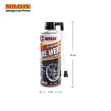 GETSUN Emergency Tyre Weld Puncture Repair (450ml)