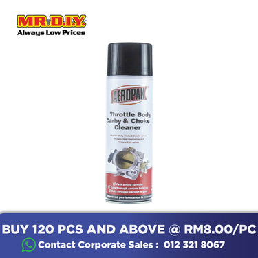 [BEST SELLER] AEROPAK Car Carburetor Throttle Body, Carby And Choke Cleaner (500ml)