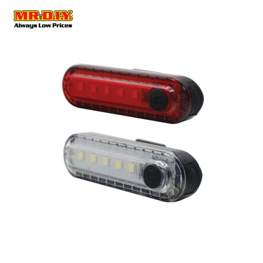 (MR.DIY) USB Rechargable Bicycle LED Front Light Equipment (11cm x 9cm x 4cm)