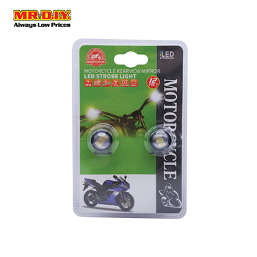 (MR.DIY) Motorcycle Rearview Mirror LED Strobe Light