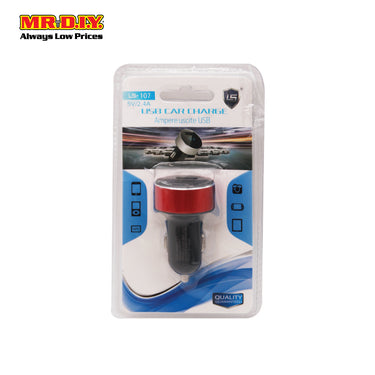 LS Premium USB Port Car Charger 2.4A (2 Ports)