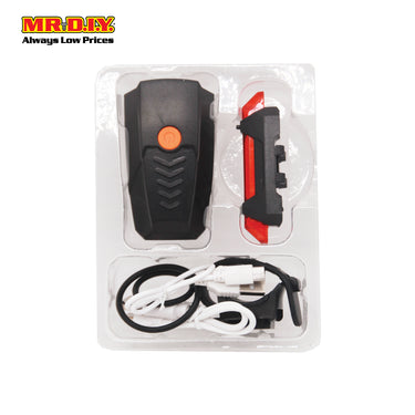 BAISK USB Rechargable Bicycle Front Back Head Light Set - BSK-2304