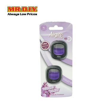 AIRPRO Air Freshener Clip Violet Blast 2pcs (2.5ml)