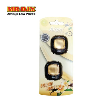 AIRPRO Air Freshener Clip Vanilla 2pcs (2.5ml)