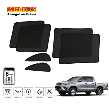 SHENGGE Car Fit Sunshade HILUX 2016 Set (6 pieces)