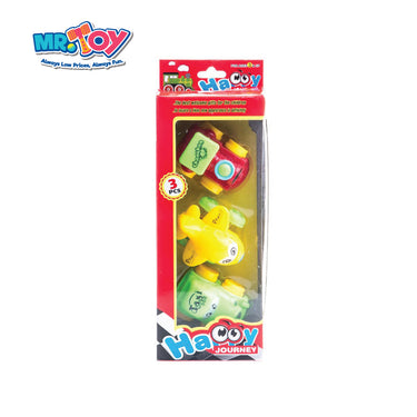 (MR. TOY) Happy Journey Racing Cars (3pc)