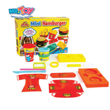 Mini Burger Toy Play Dough Set