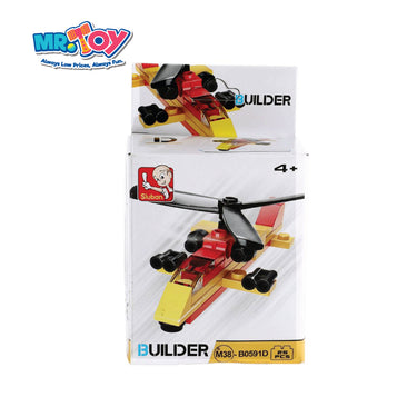 SLUBAN Helicopter Builder Building Blocks Toy Model