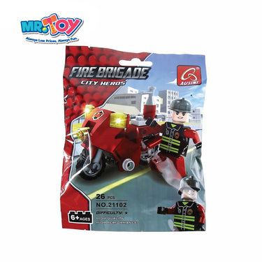 (MR. DIY) AUSINI Fire Brigade City Heros Block Set