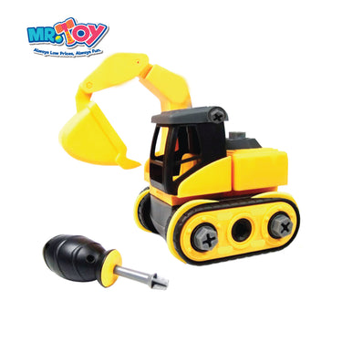 (MR. DIY) LEBX Backhoe Truck Assembled Playset Toys